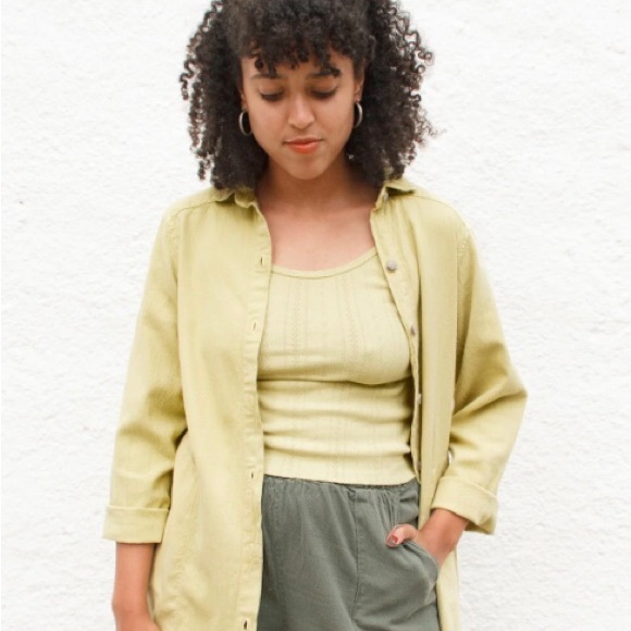 Curator SF work shirt in celery - Picture 2 of 10